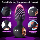 Vibe rechargeable anal vibrator, body-safe silicone, detail view