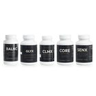 Premium Stack: BALNC, GLYX, CLMX, CORE and SENX bottles from Sol